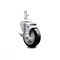 Service Caster 4 Inch Black Polyurethane Wheel Swivel 7/8 Inch Square Stem Caster with Brake SCC-SQ20S414-PPUB-BLK-TLB-78 - alternate 3